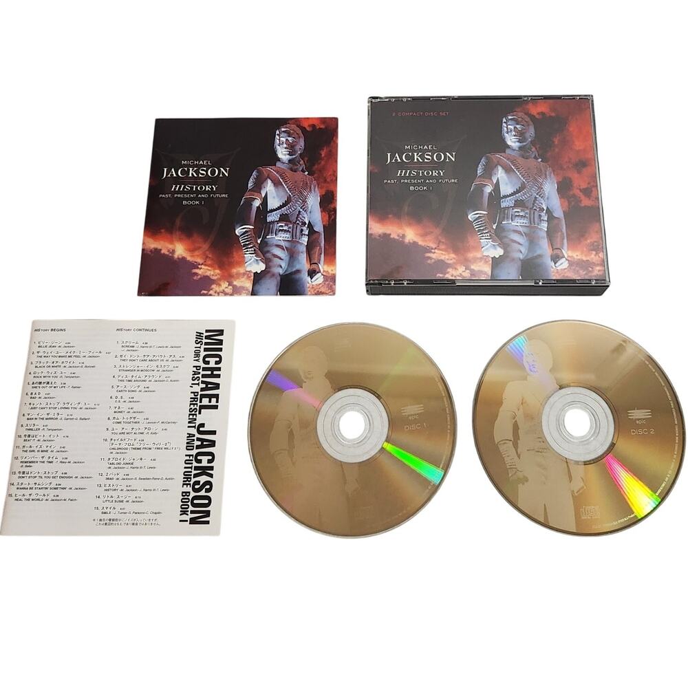 Michael Jackson History Past, Present, And Future Book 1 Japan Made 2 CD Set VG+